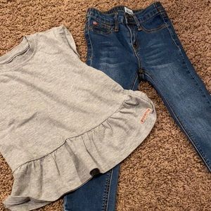 Hudson jeans and top outfit